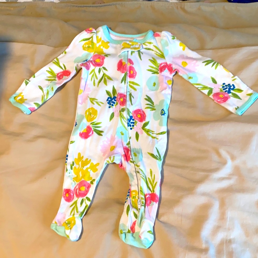 Baby girl floral pajamas